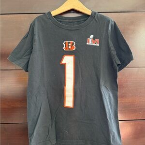 NFL Cincinnati Bengals Ja’Marr Chase T-Shirt- Kids M- GUC